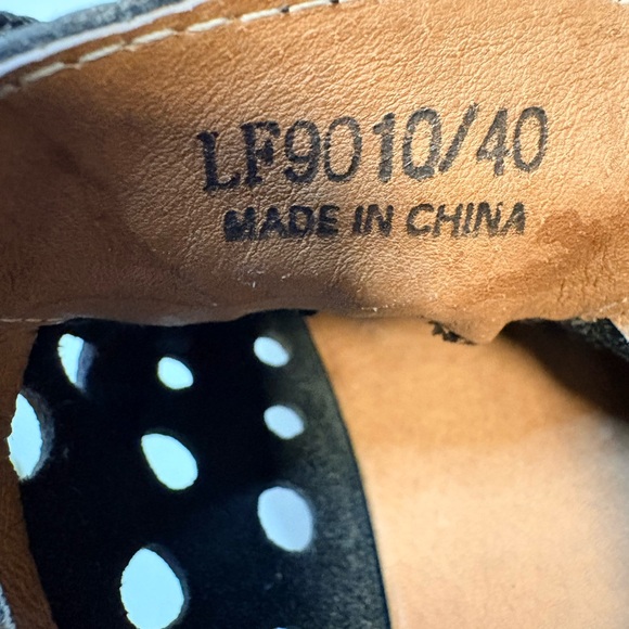 Litfoot Black Leather women’s Oxford lace up casual Shoes - Picture 6 of 7